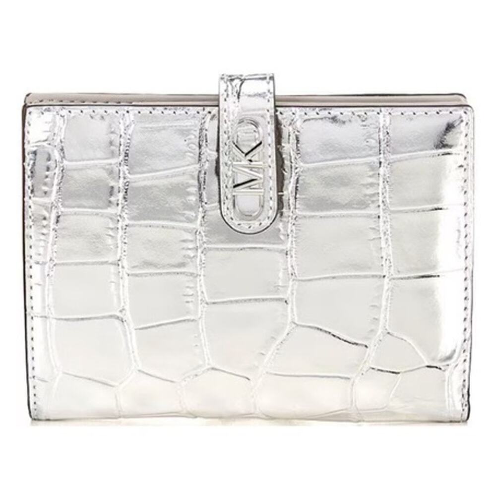 Retail $128 Michael Kors Empire Crocodile Embossed Leather Passport Wallet*NWT - Picture 1 of 7